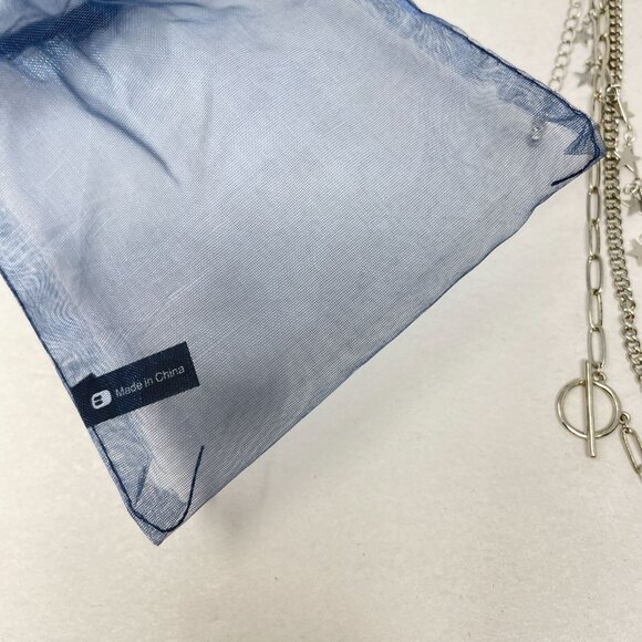 BKE Buckle Necklace Set of 3 Silver-Tone Necklaces Chains Celestial Stars - Picture 5 of 9